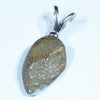 Australian Boulder Opal Silver Pendant with Silver Chain (16mm x 10mm) Code - Y208
