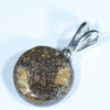 Australian Boulder Opal Silver Pendant with Silver Chain (11mm x 11mm) Code - Y209