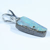 Australian Boulder Opal Silver Pendant with Silver Chain (14mm x 6mm) Code - Y234
