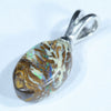 Australian Boulder Opal Silver Pendant with Silver Chain (11mm x 8mm) Code - Y235
