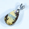 Australian Boulder Opal Silver Pendant with Silver Chain (12.5mm x 8mm) Code - Y210