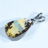 Australian Boulder Opal Silver Pendant with Silver Chain (12.5mm x 8mm) Code - Y210