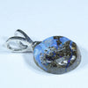 Australian Boulder Opal Silver Pendant with Silver Chain (12mm x 12mm) Code - Y243