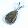 Australian Boulder Opal Silver Pendant with Silver Chain (13mm x 9mm) Code - Y206