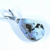 Australian Boulder Opal Silver Pendant with Silver Chain (14mm x 10mm) Code - Y217
