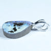 Australian Boulder Opal Silver Pendant with Silver Chain (14mm x 10mm) Code - Y217