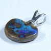 Australian Boulder Opal Silver Pendant with Silver Chain (11mm x 12mm) Code - Y216