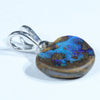 Australian Boulder Opal Silver Pendant with Silver Chain (11mm x 12mm) Code - Y216