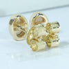 Coober Pedy Crystal Opal 14K Gold Earrings (6mm x 4mm) Code W35