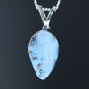 Natural Australian Boulder Opal Silver Pendant