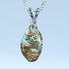 Australian Boulder Opal Silver Pendant with Silver Chain (11mm x 8mm) Code - Y235