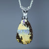Natural Australian Boulder Opal Silver Pendant