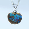 Natural Australian Boulder Opal Silver Pendant