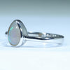 Sterling Silver - Solid Lightning Ridge Dark Opal