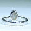 Lightning Ridge Solid Opal Silver Ring - Size 6.75 Code CC475