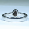 Australian Solid Boulder Opal Silver Ring - Size 7.75 Code CC556