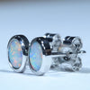 14k White Gold - Solid Australian Coober Pedy Crystal Opal
