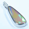 Australian Boulder Opal and Diamond White Gold Pendant (19mm x 8mm) Code - Z12