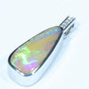 Australian Boulder Opal and Diamond White Gold Pendant (19mm x 8mm) Code - Z12