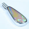 Australian Boulder Opal and Diamond White Gold Pendant (19mm x 8mm) Code - Z12