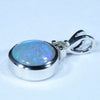 Lightning Ridge Dark Opal and Diamond White Gold Pendant (8mm x 8mm) Code - Z16