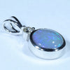 Lightning Ridge Dark Opal and Diamond White Gold Pendant (8mm x 8mm) Code - Z16