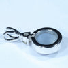 Lightning Ridge Dark Opal and Diamond White Gold Pendant (8mm x 8mm) Code - Z16