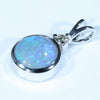Lightning Ridge Dark Opal and Diamond White Gold Pendant (8mm x 8mm) Code - Z16
