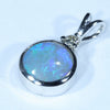 10k White Gold - Solid Lighting Ridge Dark Opal - Natural Diamond