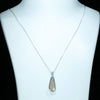 Australian Boulder Opal and Diamond White Gold Pendant (19mm x 8mm) Code - Z12