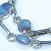 Australian Boulder Opal Silver Bracelet 16cm - 18.5cm Code  D07