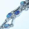 Australian Boulder Opal Silver Bracelet 16cm - 18.5cm Code  D07
