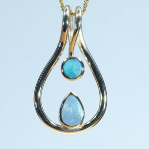 Natural Australian Gold Opal Pendant - Australian Opal Shop - Qld