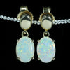 White Opal Gold Studs - Australian Opal Shop - Gold Coast - Qld
