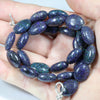 Natural Australian Solid Queensland Sandstone Opal Matrix Bead Necklace