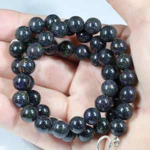 Natural Australian Sandstone Opal Matrix Bead Necklace