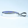 Australian Boulder Opal Silver Pendant with Silver Chain (16.5mm x 6mm) Code - Y262J