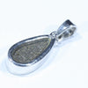 Australian Boulder Opal Silver Pendant with Silver Chain (14mm x 7mm) Code - Y293