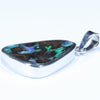 Australian Boulder Opal Silver Pendant with Silver Chain (21.5mm x 16.5mm) Code - Y271