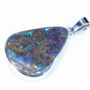 Australian Boulder Opal Silver Pendant with Silver Chain (24mm x 18mm) Code - Y283
