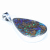 Australian Boulder Opal Silver Pendant with Silver Chain (24mm x 18mm) Code - Y283