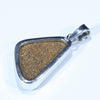 Australian Boulder Opal Silver Pendant with Silver Chain (21mm x 13mm) Code - Y273