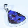 Australian Boulder Opal Silver Pendant with Silver Chain (17mm x 15.5mm) Code - Y292