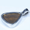 Australian Boulder Opal Silver Pendant with Silver Chain (17mm x 15.5mm) Code - Y292
