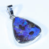 Australian Boulder Opal Silver Pendant with Silver Chain (17mm x 15.5mm) Code - Y292