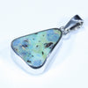 Australian Boulder Opal Silver Pendant with Silver Chain (16.5mm x 12mm) Code - Y287