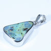 Australian Boulder Opal Silver Pendant with Silver Chain (16.5mm x 12mm) Code - Y287