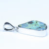 Australian Boulder Opal Silver Pendant with Silver Chain (16.5mm x 12mm) Code - Y287