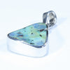 Australian Boulder Opal Silver Pendant with Silver Chain (16.5mm x 12mm) Code - Y287