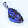 Australian Boulder Opal Silver Pendant with Silver Chain (22mm x 14mm) Code - Y288